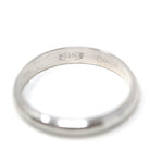 Mid Century Wedding Band - Vintage 14k White Gold Plain Stacking Ring - Circa 1950s Size 5 Partner Ring Paired Set 50's Bridal Fine Jewelry