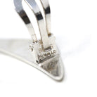 Hans Hensen Earrings - Vintage Sterling Silver Boomerang Non- Pierced Style Clip Backs - Vintage Circa 1930s Era Bold Statement 30s Jewelry