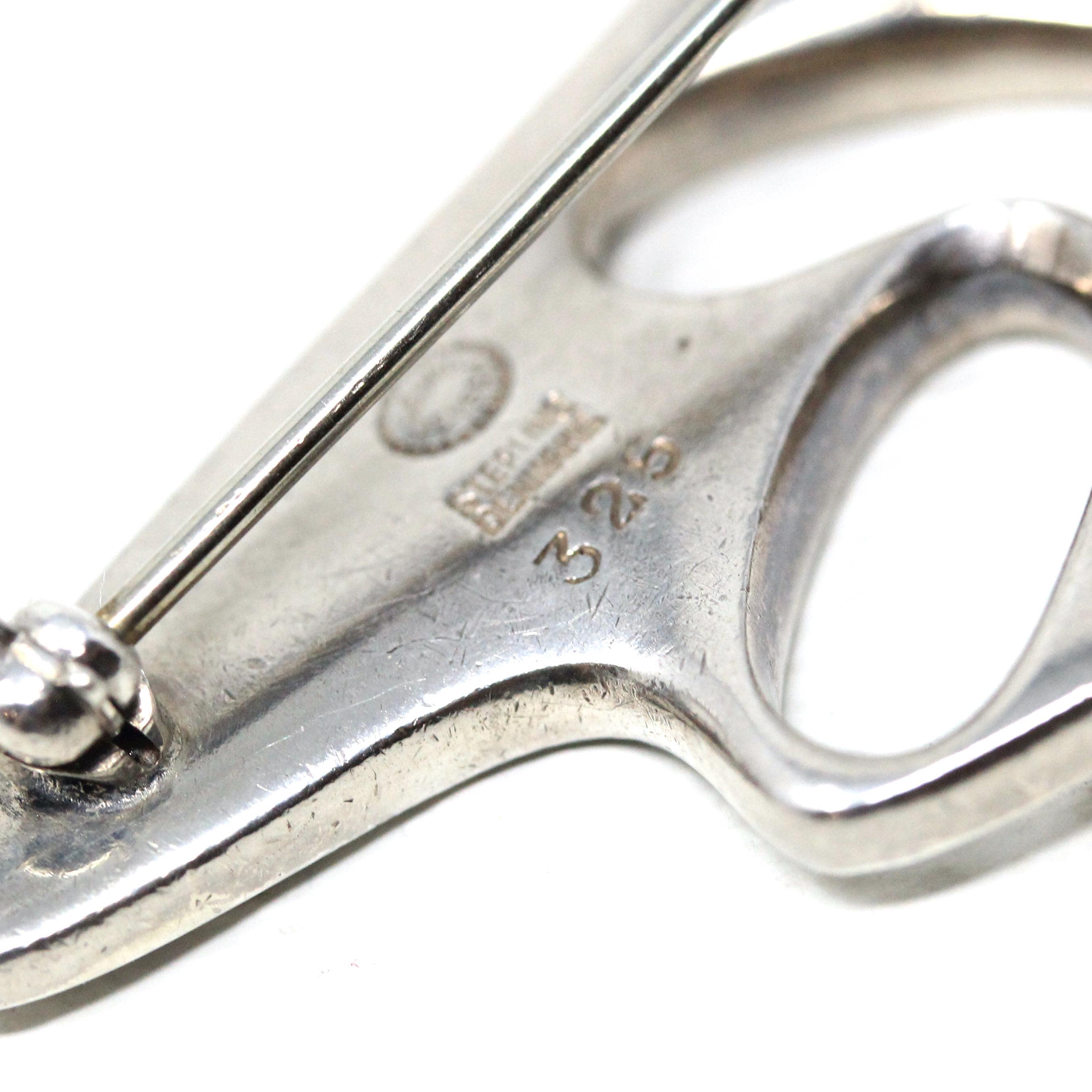 Amoeba Collectible Brooch - Art Deco Sterling Silver Organic Shape Cutout Pin - Copenhagen DK - Dated 1945 Era Georg Jensen Danish Jewelry