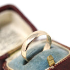 Vintage Inscribed Wedding Band - Art Deco 6k Yellow Gold Unadorned Plain Ring - Dated 1931 Size 7 Classic Simple Unisex 30s Fine Jewelry