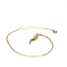 Italian Horn Charm - Retro 14k Yellow Gold Italy Cornicello Good Luck Pendant Necklace - Vintage Circa 1970s Ward Off Evil Amulet Jewelry