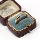 Milgrain Wedding Band - Modern 14k Yellow Gold Engraved "JD to RR 5-18-88" Ring - Estate 1988 Size 8 1/2 Men's Unisex Stacking Fine Jewelry