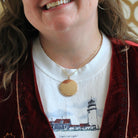 Vintage Photo Locket - Retro Era 9k Yellow Gold Round Keepsake Pendant Necklace - Circa 1940s Original Photographs Fine English Jewelry