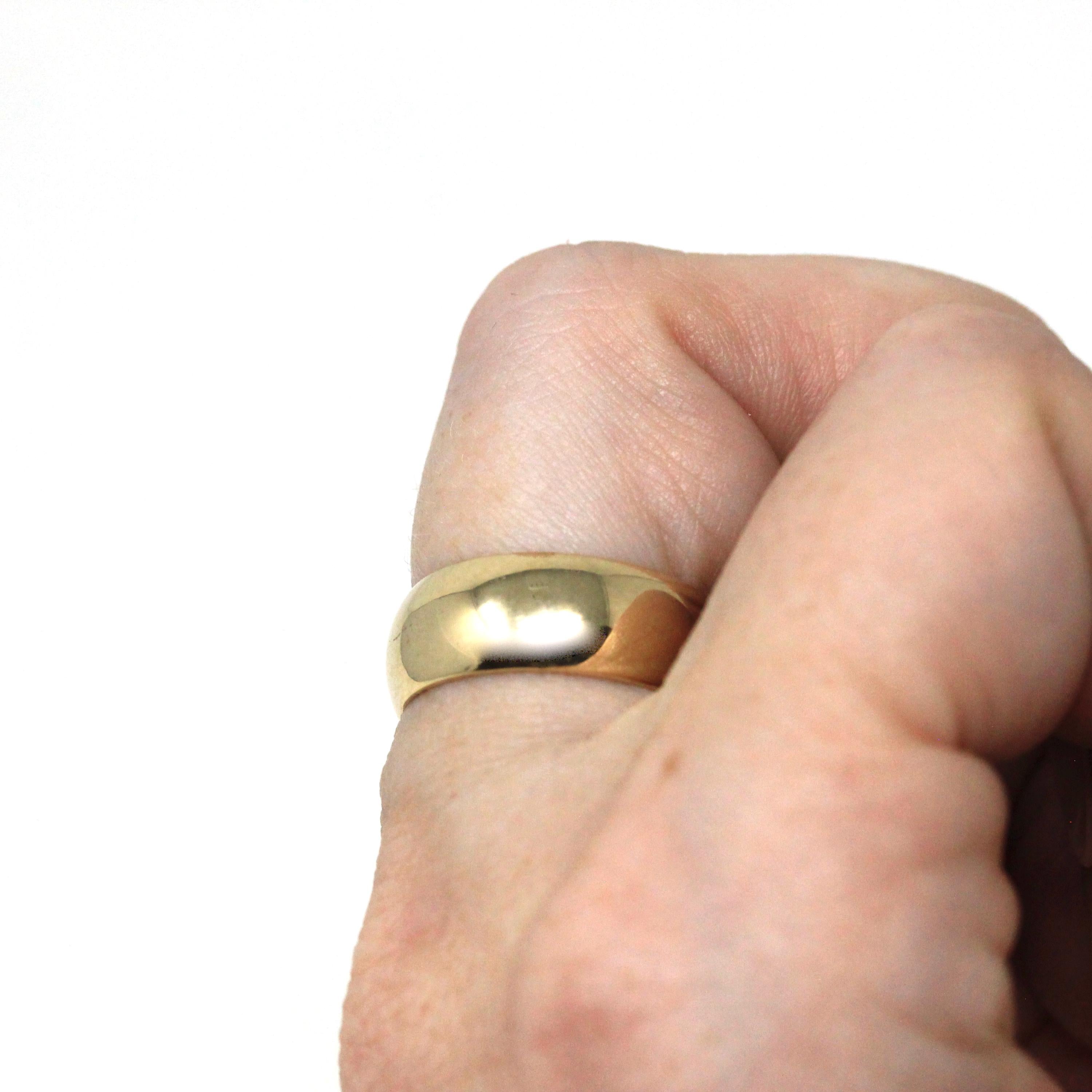 Vintage Diamond Band - Modern 9k Yellow Gold Natural Diamond Diagonal Statement - Size 5 3/4 Circa 1990s Fine Unisex Stacking Bridal Jewelry