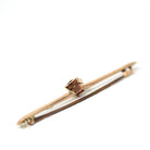 Antique Garnet Brooch - Edwardian 9k Yellow Gold Statement Natural Rhodolite Bar Pin - Circa 1910s Fine January Birthstone Fashion Jewelry