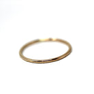 Antique Dainty Gold Band - Edwardian 10k Yellow Gold Stick Pin Conversion Stacking Ring - Vintage 1910s Size 7 Minimalist Fine Jewelry