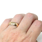 Art Deco Inscribed Wedding Band - Vintage 6k Yellow Gold Unadorned Plain Ring - Dated 1931 Size 6 1/2 Classic Simple Unisex 30s Fine Jewelry