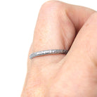 Art Deco Band - Vintage Sterling Silver Flower Eternity Design 2.06MM Ring - 1930s Era Size 7 Signed U Arrow Uncas Floral Promise Jewelry