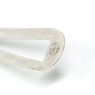 Vintage Collar Necklace - Sterling Silver Hinged Collar Bib Modernist Statement Piece - Modern Circa 1980s Era Curved 925 Mexico 80s Jewelry