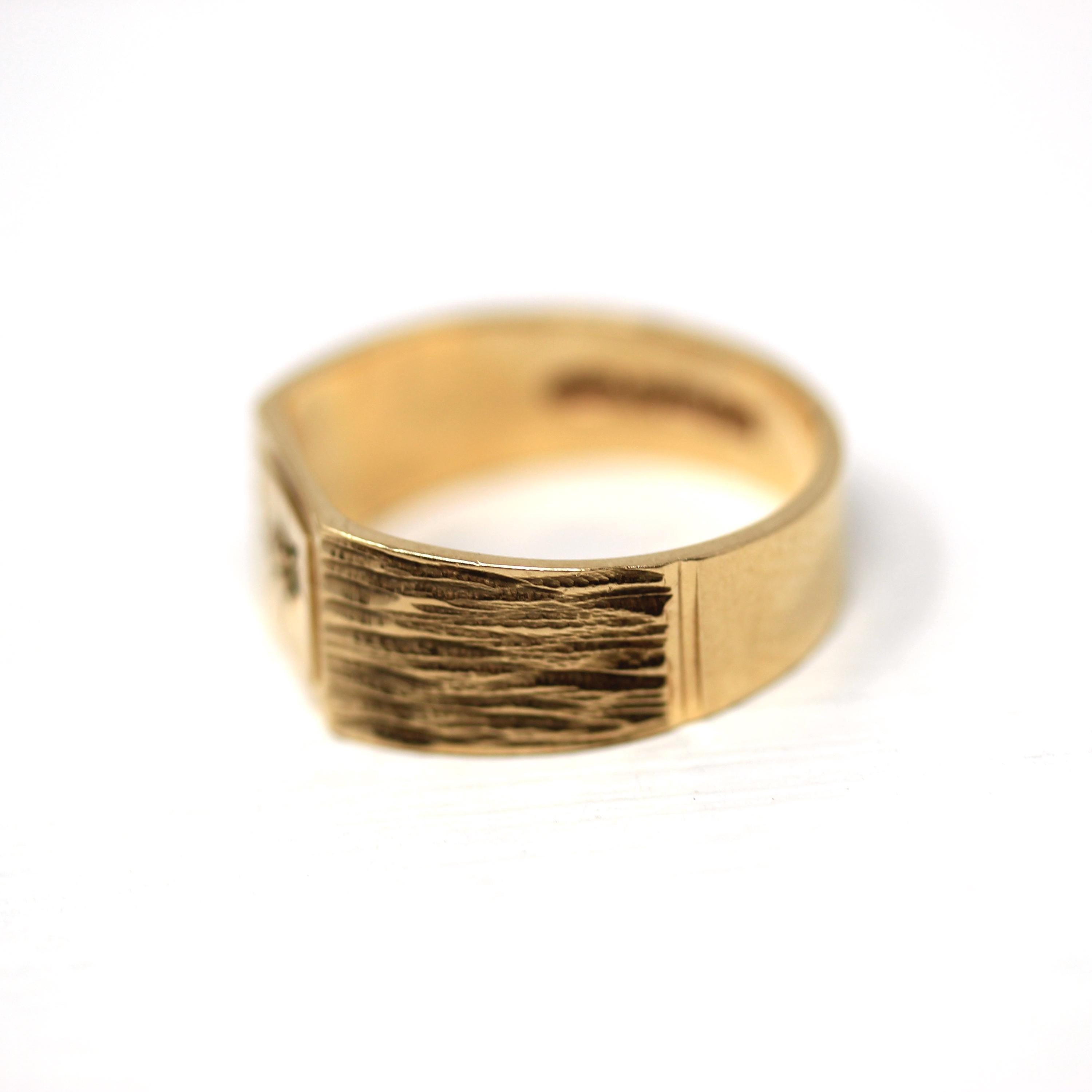 UK antique ring 9K 21号 UK antique ring 9K 21号 UK antique ring 9K 21号 Star Incised Ring