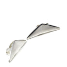 Hans Hensen Earrings - Vintage Sterling Silver Boomerang Non- Pierced Style Clip Backs - Vintage Circa 1930s Era Bold Statement 30s Jewelry