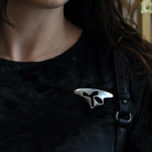 Amoeba Collectible Brooch - Art Deco Sterling Silver Organic Shape Cutout Pin - Copenhagen DK - Dated 1945 Era Georg Jensen Danish Jewelry