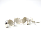 Estate Ball Locket - Modern Sterling Silver Expanding Globe Fob Necklace - Vintage Hinged Compartment Sphere Pendant Open Metal Orb Jewelry