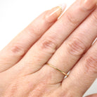 Art Deco Dainty Gold Band - Vintage 10k Yellow Gold Stick Pin Conversion Stacking Ring - Circa 1920s Era Size 6 3/4 Minimalist Fine Jewelry