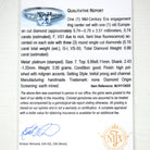 Vintage Engagement Ring - Platinum Old European Cut .89 CTW Natural Diamond - Size 7 Mid Century 1950s Era Fine Report Jewelry