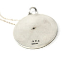 Vintage Gemini Pendant - Retro Era Sterling Silver Raised Hollow Design Twins Round Pendant - Circa 1960s Georg Jensen 306 Zodiac Jewelry