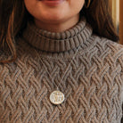 Vintage Gemini Pendant - Retro Era Sterling Silver Raised Hollow Design Twins Round Pendant - Circa 1960s Georg Jensen 306 Zodiac Jewelry