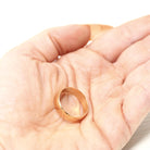 Antique Cigar Band - Edwardian 14k Rosy Yellow Gold Unadorned Wide Ring - Vintage Circa 1910s Size 7 1/2 - Unisex Wedding Fine 10s Jewelry