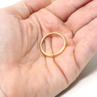 Milgrain Wedding Band - Modern 14k Yellow Gold Engraved "JD to RR 5-18-88" Ring - Estate 1988 Size 8 1/2 Men's Unisex Stacking Fine Jewelry