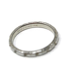 Floral Wedding Band - Vintage Art Deco 18k White Gold Flower Eternity Ring - Circa 1930s Era Size 5 1/2 Bridal Unisex Fine 30s Era Jewelry