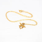 Antique Griffin Charm - Edwardian 14k Yellow Gold Stick Pin Conversion Pendant - Vintage Circa 1910s Era Mythological Beast Fine Jewelry