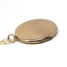 Vintage Photo Locket - Retro Era 9k Yellow Gold Round Keepsake Pendant Necklace - Circa 1940s Original Photographs Fine English Jewelry
