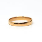 Edwardian Era Ring - Antique 22k Yellow Gold Birmingham England UK Band - Dated 1909 Size 8 1/2 English Hallmarks Fine Minimalist Jewelry