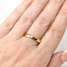 Edwardian Era Ring - Antique 22k Yellow Gold Birmingham England UK Band - Dated 1909 Size 8 1/2 English Hallmarks Fine Minimalist Jewelry