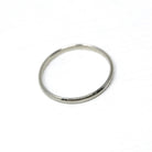 Dated 1927 Band - Art Deco 19k White Gold Hand Engraved Inscribed Wedding Ring - Antique Size 7 Circa 1920s Stacking Unisex Fine 20s Jewelry