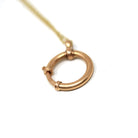 Antique Charm Holder - Victorian Era 14k Rosy Yellow Gold Necklace Finding Clasp - Circa 1890s Statement Large Bolt Spring Ring Fine Jewelry