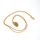 Antique Snake Charm - Edwardian 14k Yellow Gold Pin Conversion Pendant - Vintage Circa 1910s Era Serpent Old English Diamond Fine Jewelry