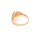 Blank Signet Ring - Edwardian 10k Rose Gold Engrave Monogram Letters Initials Band - Antique Circa 1910s Era Size 5 1/2 Ostby Barton Jewelry