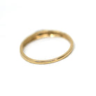 Vintage Wedding Band - Mid Century 14k Yellow & 18k White Gold Genuine Diamond Ring - Dated 1941 Size 5 1/2 Two Tone Fine Bridal 40s Jewelry