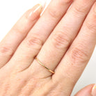 Antique Dainty Gold Band - Edwardian 10k Yellow Gold Stick Pin Conversion Stacking Ring - Vintage 1910s Size 7 Minimalist Fine Jewelry