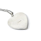 Morpho Butterfly Pendant - Art Deco Sterling Silver Blue Wing Heart Necklace - Vintage Circa 1930s Era Palm Tree Beach Sunset Insect Jewelry