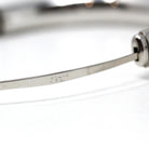 Vintage Flower Bangle - Retro Sterling Silver Engraved Nature Inspired Floral Design Bangle - Circa 1940s Era Statement Accessory Jewelry