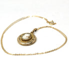 Vintage Cameo Locket - Retro 12k Gold Filled Flowers Leaves Pendant Necklace - Circa 1940s Era Photograph Statement Keepsake 40s Jewelry