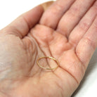 Art Deco Dainty Gold Band - Vintage 10k Yellow Gold Stick Pin Conversion Stacking Ring - Circa 1920s Era Size 6 3/4 Minimalist Fine Jewelry