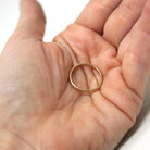 Retro Wedding Band -Vintage 14k Yellow Gold Plain Circa 1940s Ring - Size 6 Signed Art Carved J.R. Wood Bridal Stacking Fine 40s Era Jewelry