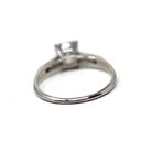 Vintage Engagement Ring - Platinum Old European Cut .89 CTW Natural Diamond - Size 7 Mid Century 1950s Era Fine Report Jewelry