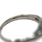 Vintage Engagement Ring - Platinum Old European Cut .89 CTW Natural Diamond - Size 7 Mid Century 1950s Era Fine Report Jewelry