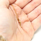 Italian Horn Charm - Retro 18k Yellow Gold Italy Cornicello Good Luck Pendant Necklace - Vintage Circa 1970s Ward Off Evil Amulet Jewelry