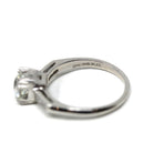 Vintage Engagement Ring - Platinum Old European Cut Natural Diamonds Wedding Bridal - Mid Century 1950s Size 4 3/4 GIA Report Fine Jewelry