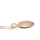 Antique Letter "T" Charm - Edwardian Era 10k Rose Gold Necklace Pendant - Circa 1910s Stick Pin Conversion Old English Initial Fine Jewelry