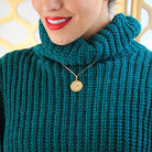 Vintage Taurus Pendant - Retro 14k Yellow Gold Astrological Zodiac Gemstone Talisman Charm - Circa 50s Roberts & Belk Fine Symbolic Jewelry