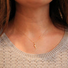 Italian Horn Charm - Retro 18k Yellow Gold Italy Cornicello Good Luck Pendant Necklace - Vintage Circa 1970s Ward Off Evil Amulet Jewelry