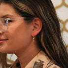 Modern Disco Ball Earrings - Estate 14k Yellow Gold Dangle Drop Spheres Pierced Hook Back - Circa 2000s Dainty Fine New Year's Eve Jewelry