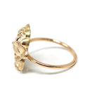 Art Nouveau Gibson Girl Ring - Edwardian 10k Yellow Gold Stick Pin Conversion - Vintage Circa 1900s Era Size 4 3/4 Fine Statement Jewelry