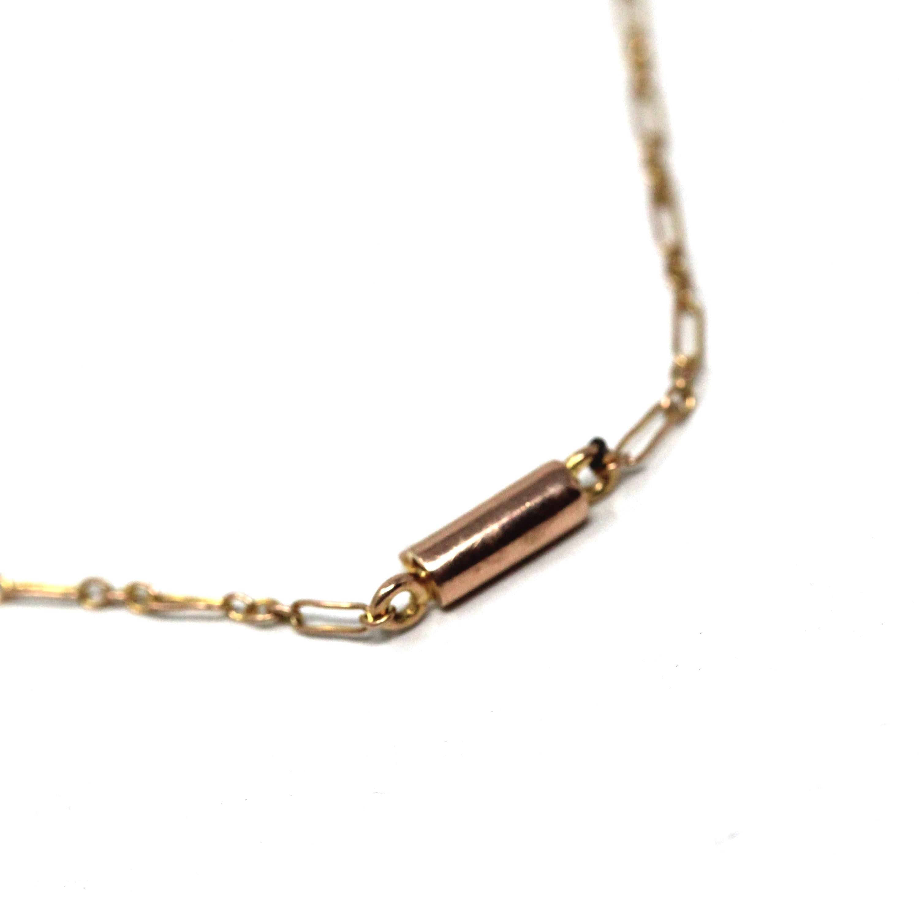 Aquamarine Lavalier Necklace - Edwardian 15k 10k Yellow Gold Oval Natural Blue Gemstones Pendant - Antique Circa 1910s Fine March Jewelry