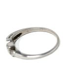 Mid Century Wedding Band - Vintage 14k White Gold 0.12 CTW Six Round Single Cut Diamond Ring - Circa 1950s Size 7 Fine Bridal Jewelry